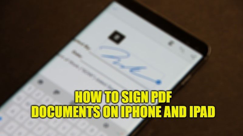 sign pdf document on iphone