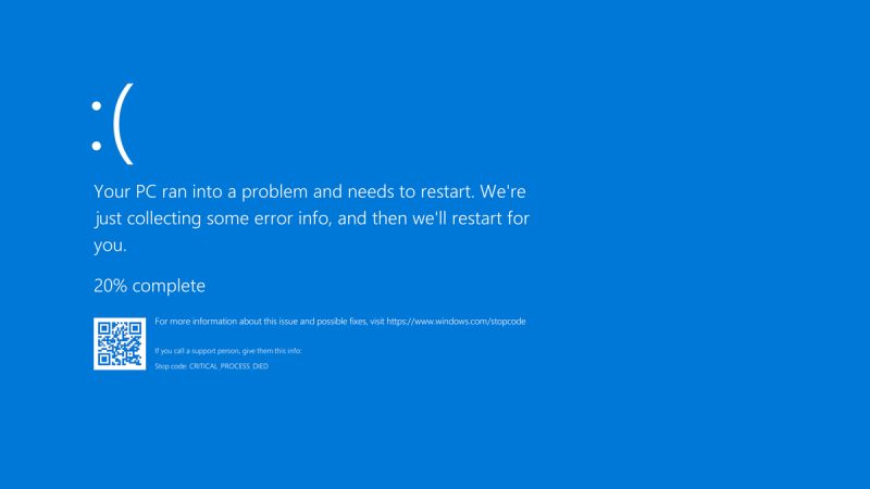 устранение неполадок и исправление ошибок синего экрана Windows 10