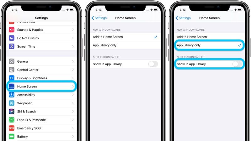 disable app library on ios 15