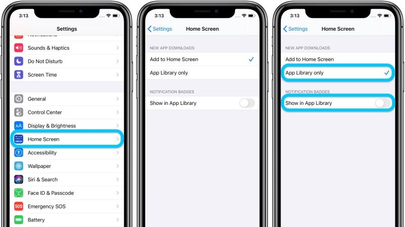 how to disable app library in iphone 11