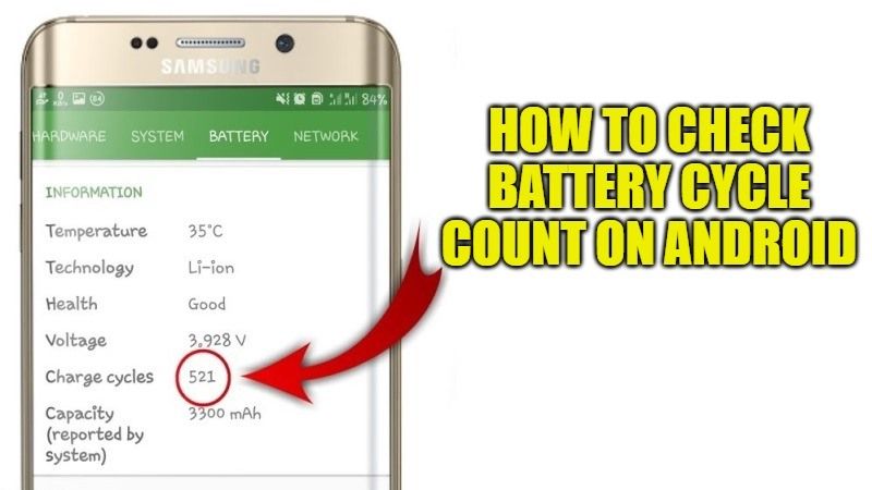 how to check battery cycle count on android