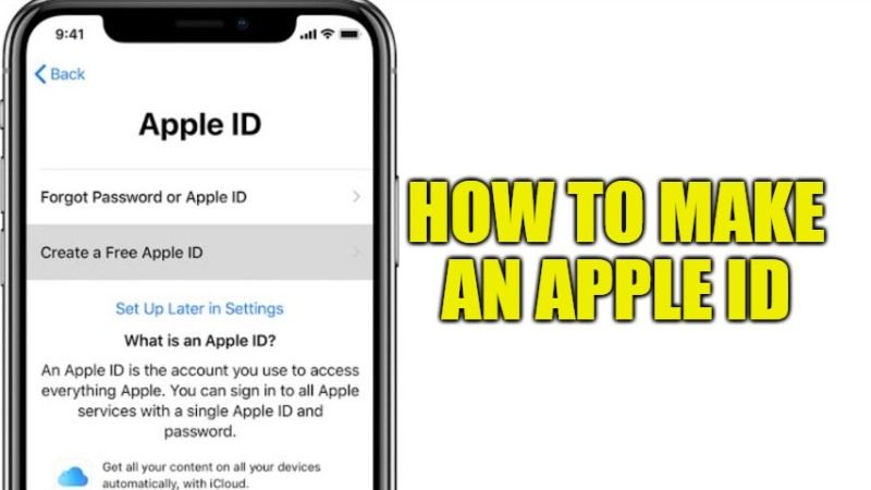 How To Make An Apple Id 