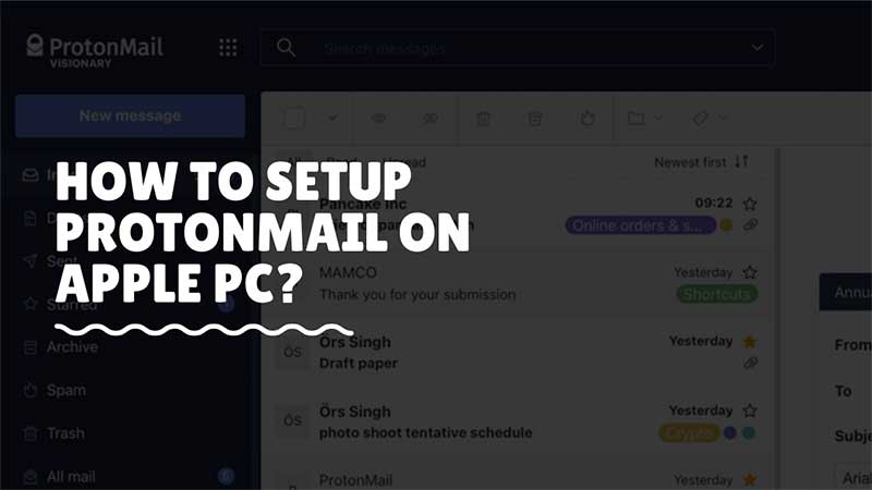 Настройка Apple Mail для ProtonMail