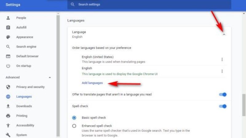 change language in google chrome