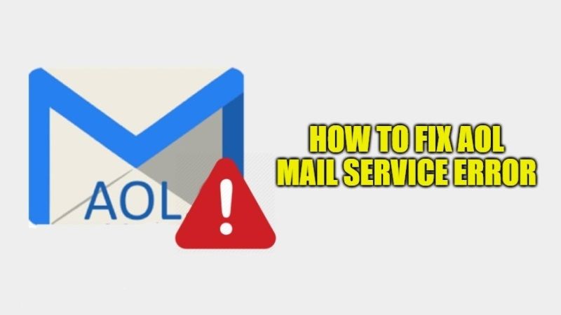 fix aol mail service error