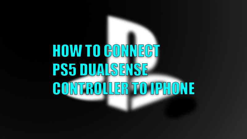 how to connect ps5 dualsense controller with iphone