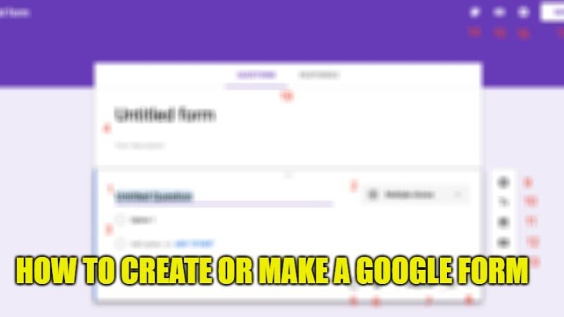 how to create or make a google form