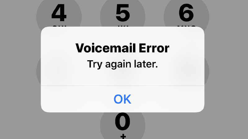 ошибка голосовой почты повторите попытку позже iphone исправить