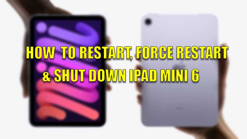 comment fermer ipad mini 6