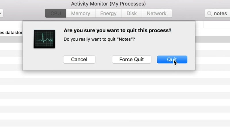 shortcut for force quit on mac