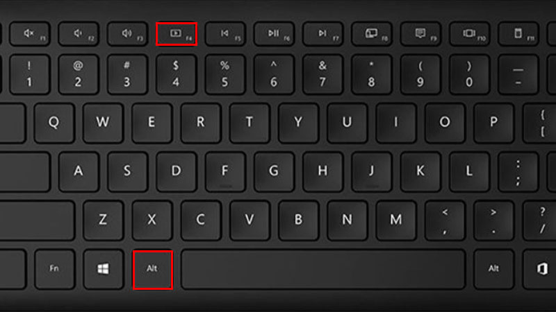keyboard shortcut to shutdown windows