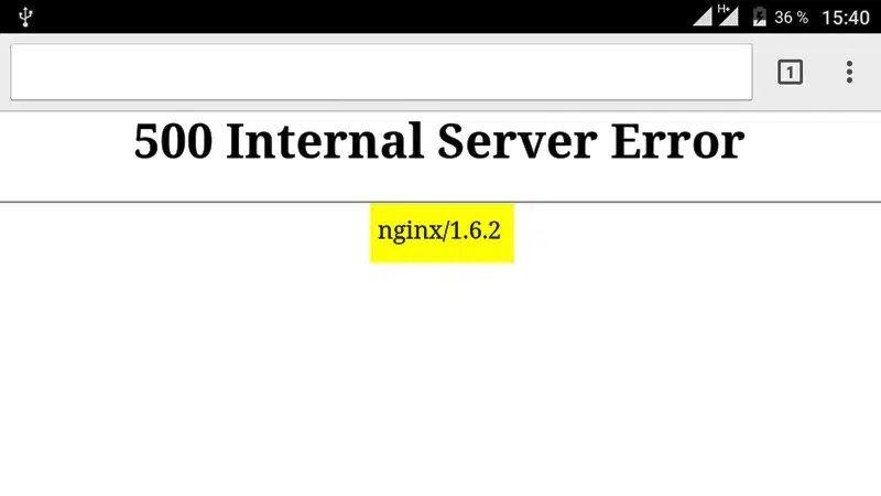 исправить 500 внутреннюю ошибку сервера в nginx