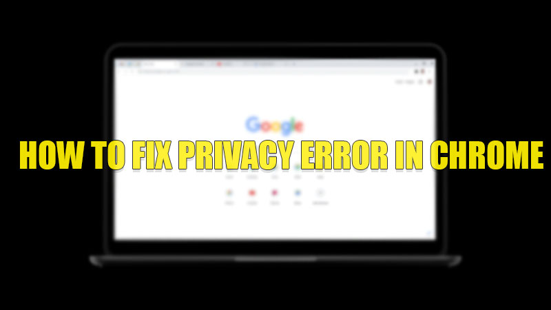 How to Fix a Privacy Error in Chrome (2022)