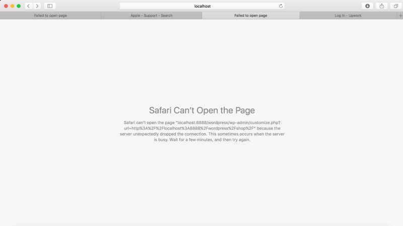 macbook air safari can't open the page