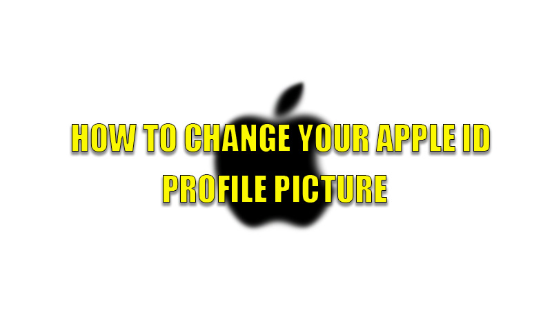 how to change apple id profile picture