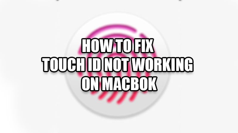 how to fix touch id not working on mac
