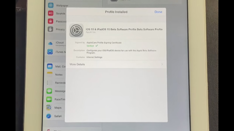 Как установить бета-профиль разработчика iPadOS 16 на iPad
