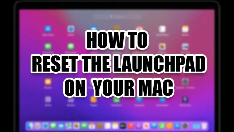 как сбросить панель запуска на Mac
