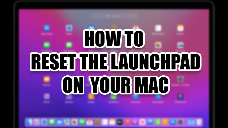 как сбросить панель запуска на Mac