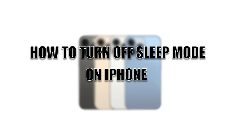 how-to-turn-off-sleep-mode-on-iphone