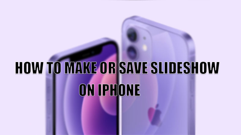 make save slideshow iphone