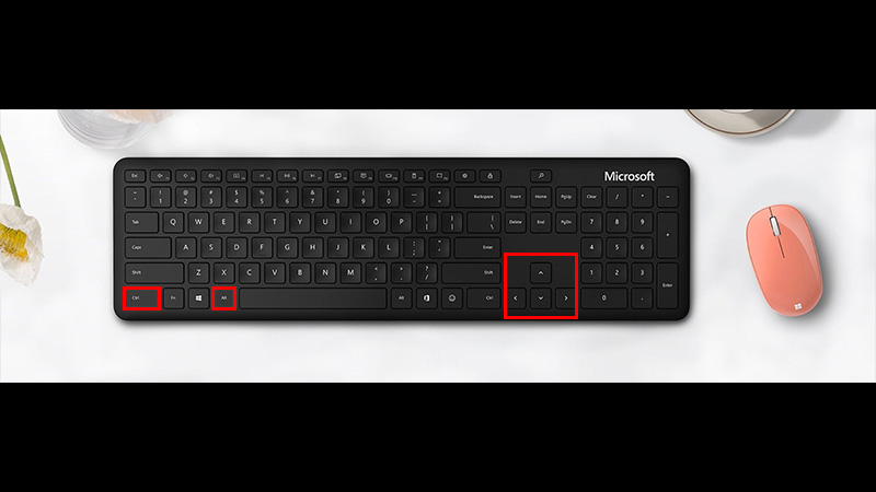 rotate screen windows 7 keyboard shortcut