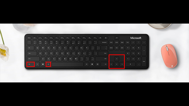 rotate screen windows 10 keyboard shortcut