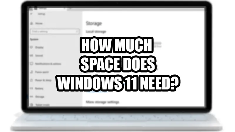 space-required-windows-11