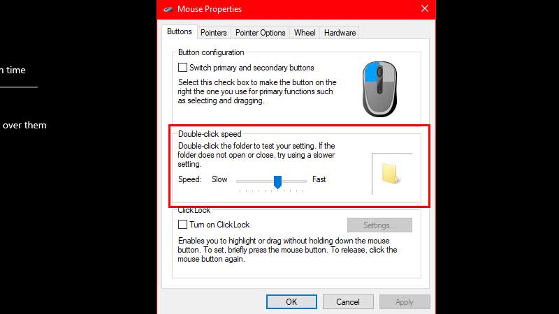 How to change Mouse Double Click Speed in Windows 11/10