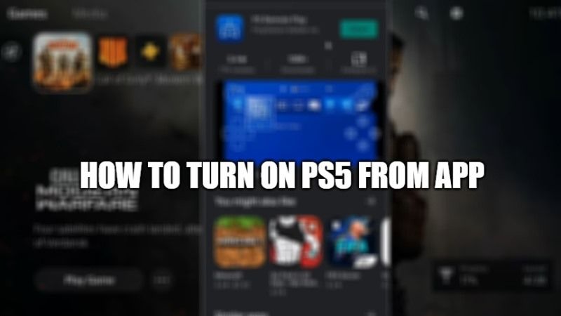 How to Turn ON PS5 from App (2023)