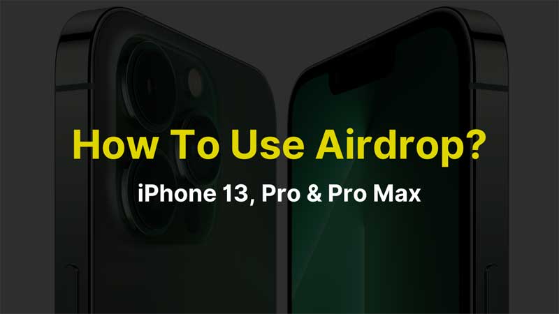 iPhone 13 Airdrop Settings Guide