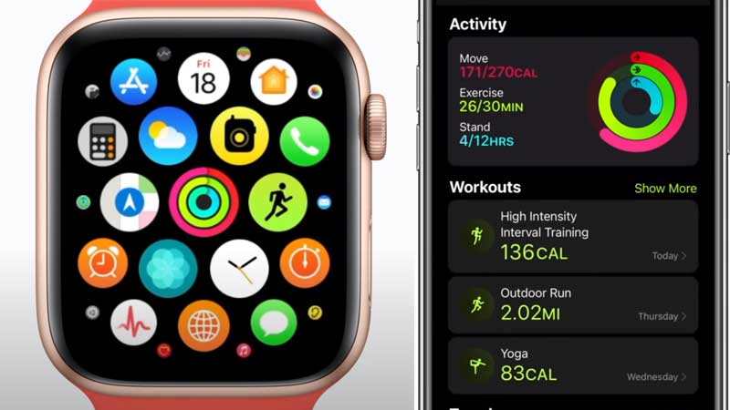 Приложение для тренировок Apple Watch