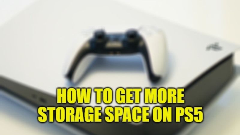 how to get more storage space on PS5