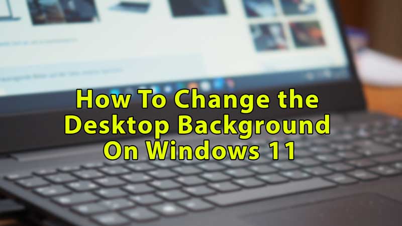 Изменить фон рабочего стола в Windows 11