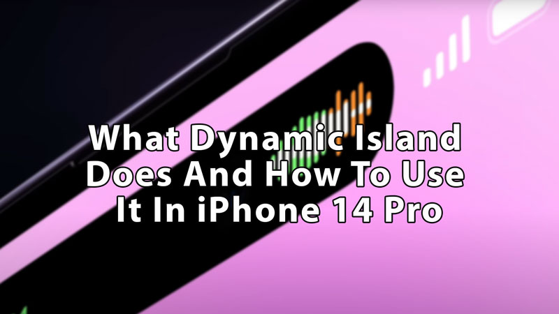 Dynamic Island использует iPhone 14 Pro