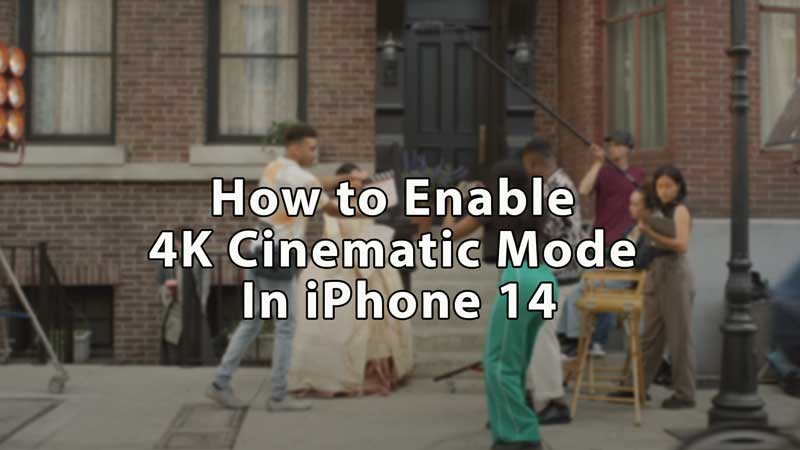Включить кинематографический режим 4K в iPhone 14