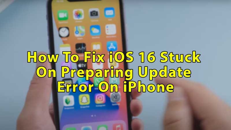 Исправить зависание iOS 16 при подготовке ошибки обновления на iPhone