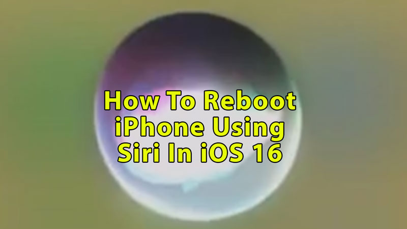 Перезагрузите iPhone с помощью Siri в iOS 16