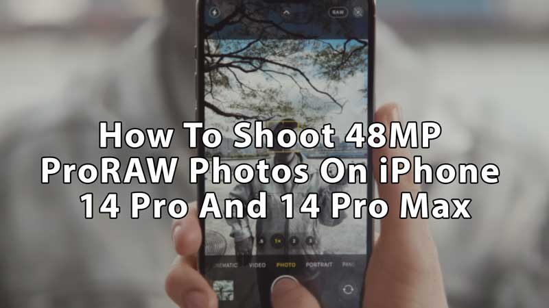 how to turn on proraw iphone 14 pro max