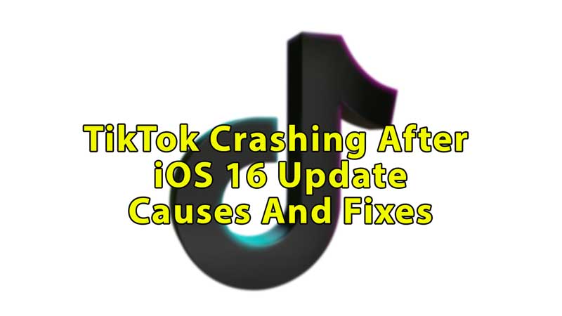TikTok Crashing After iOS 16 Update Causes Fixes
