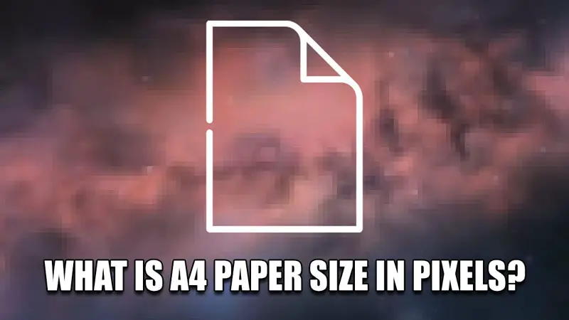 какой размер бумаги а4 в пикселях