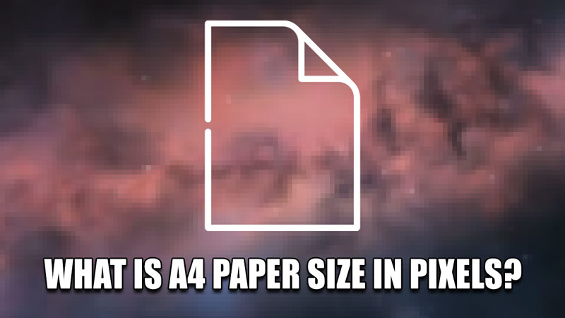 Regular Paper Size In Pixels