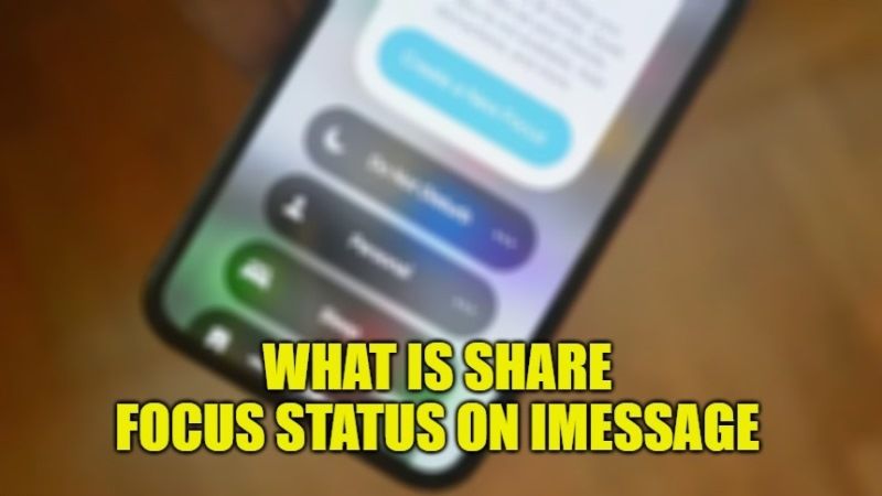 what is share focus status in imessage on iphone