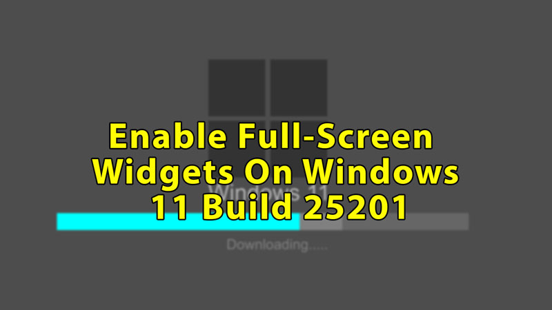 Enable-Full-Screen-Widgets-on-Windows-11-Build-25201