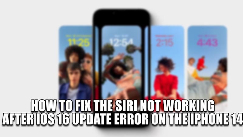 How To Fix Siri Not Working After On The Iphone 14 With IOS 16