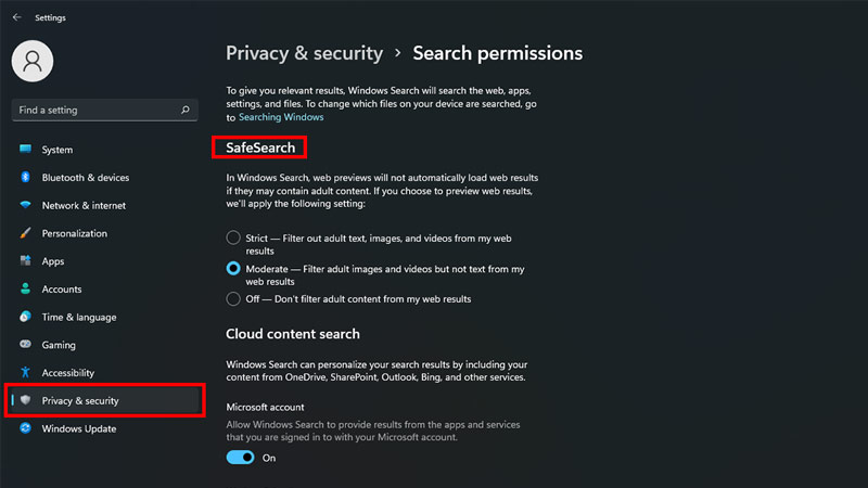 how to block adult websites on windows 11