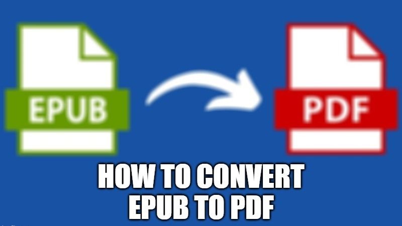 конвертировать epub в pdf