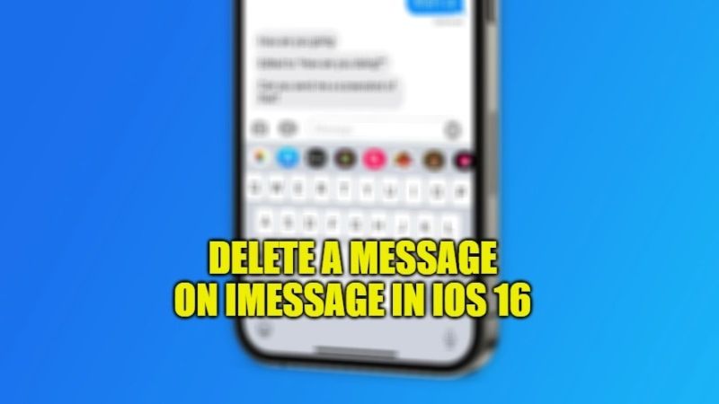 как удалить сообщение в imessage на ios 16