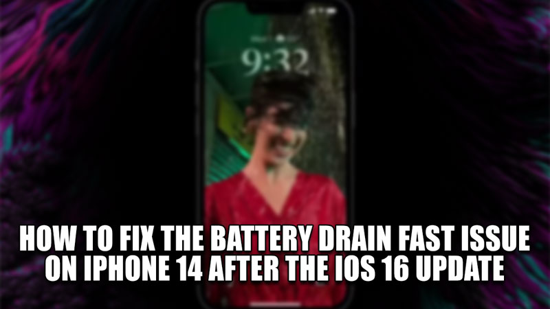 ios 16 battery drain iphone 14 pro