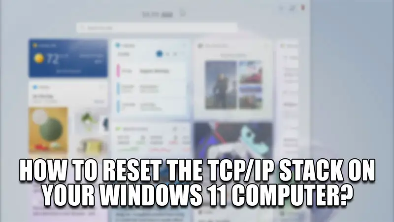 как сбросить стек tcp/ip на вашем компьютере с Windows 11